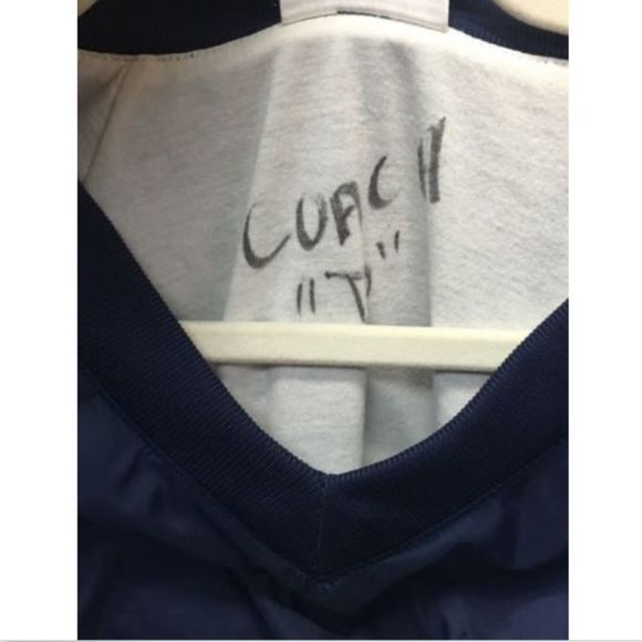 New England Patriot Adidas Football Blue Windbreak - Picture 2 of 5